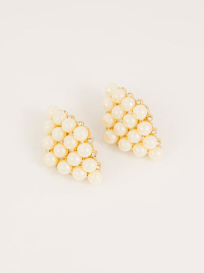 Cluster Pearl Earrings