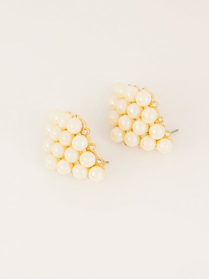 Cluster Pearl Earrings