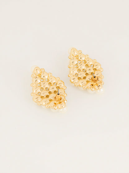Cluster Pearl Earrings