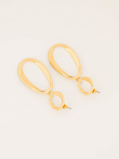 Oval Drop Earrings