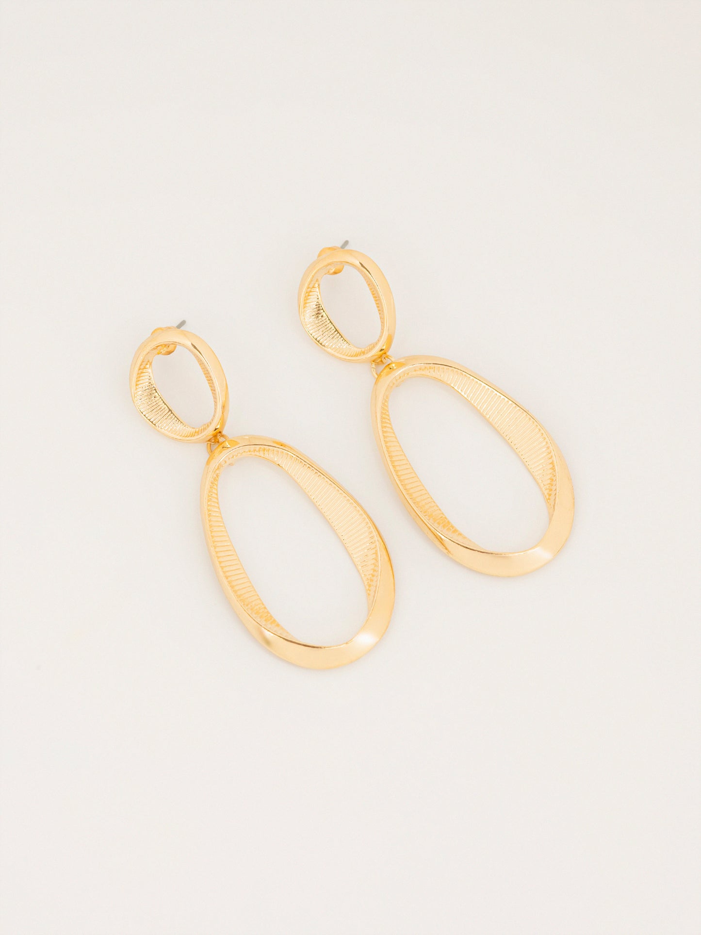 Oval Drop Earrings