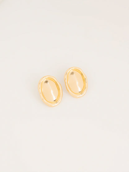 Oval Stud Earrings