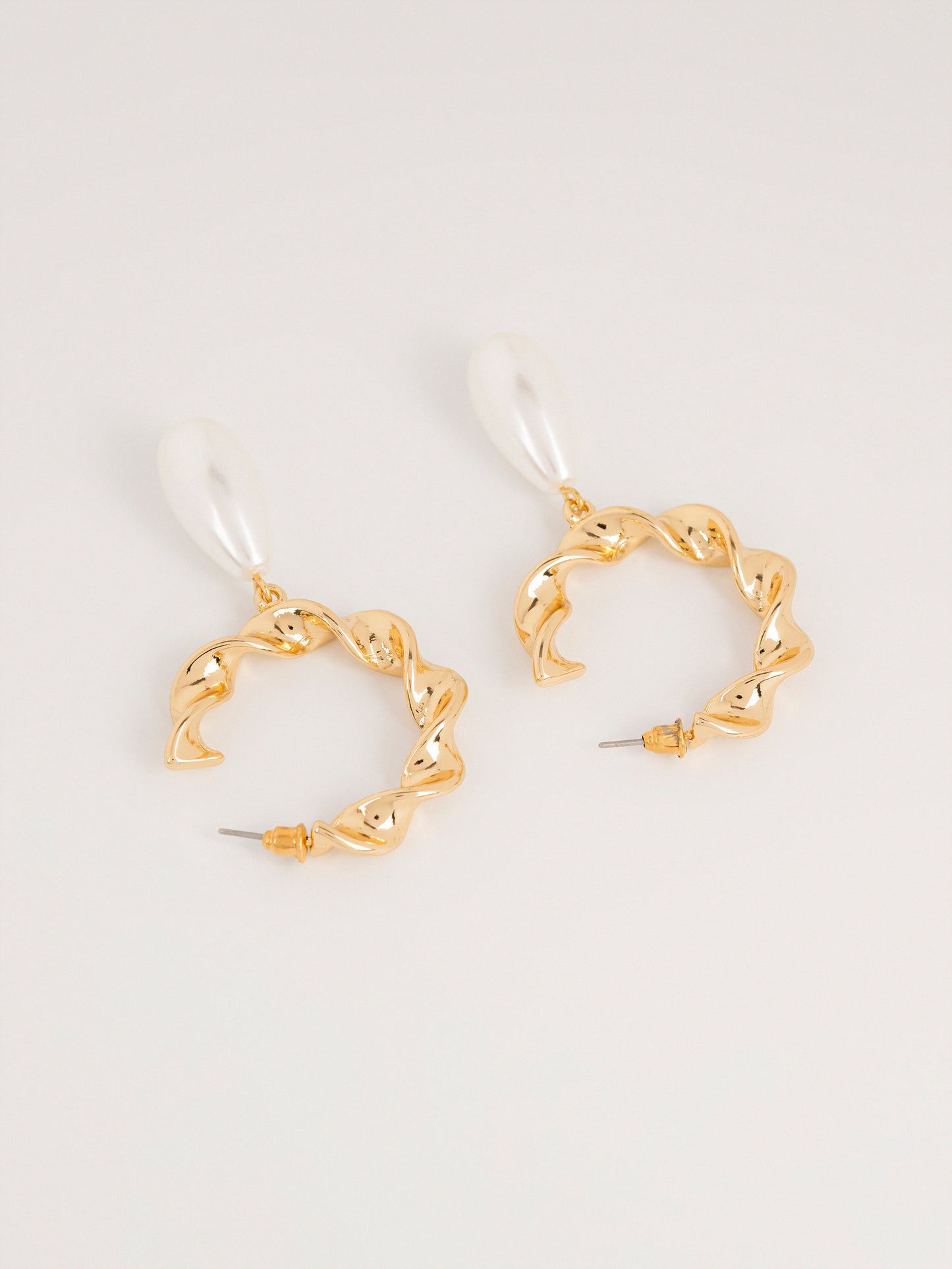 Hoop Pearl Earrings