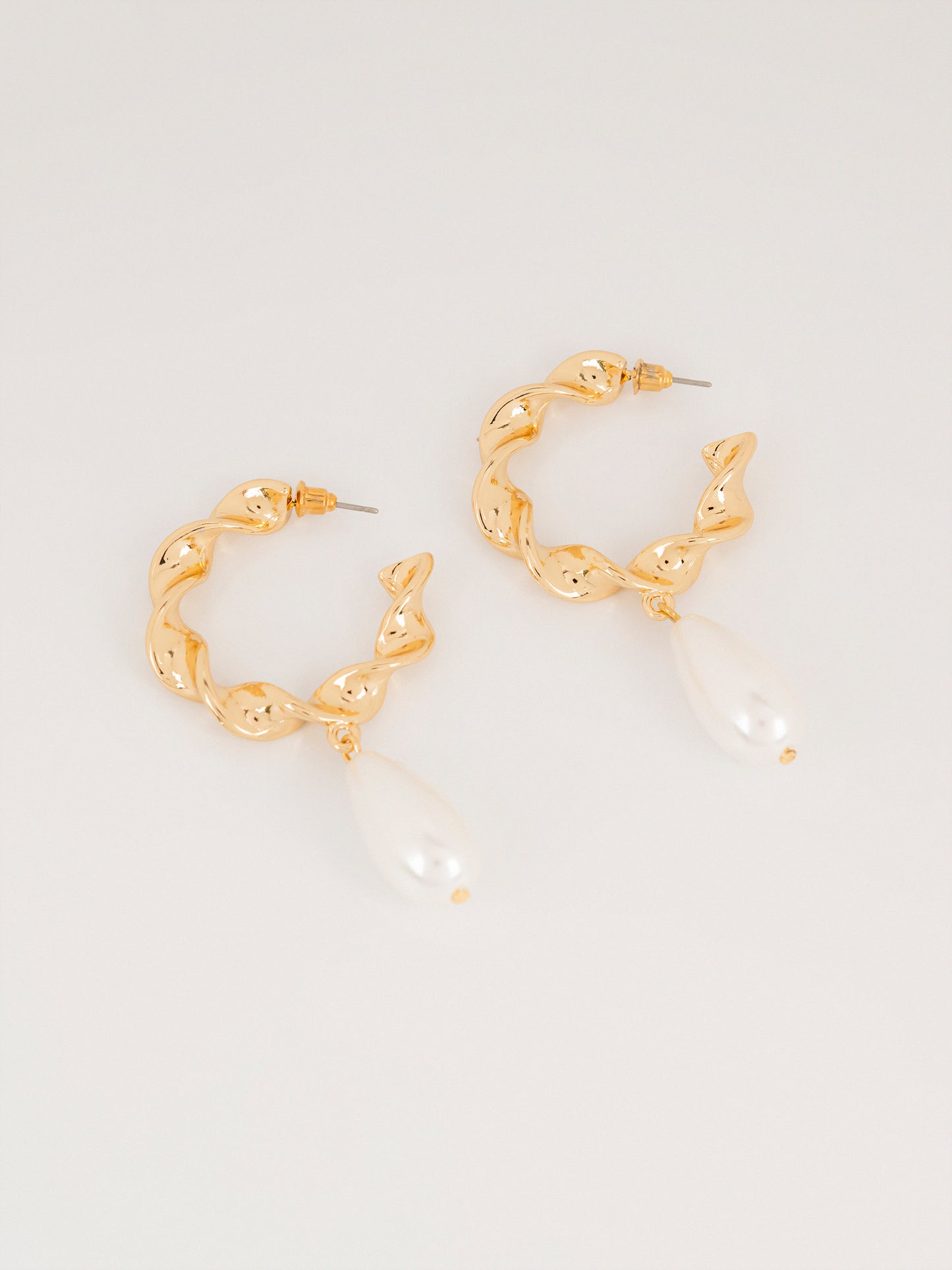 Hoop Pearl Earrings