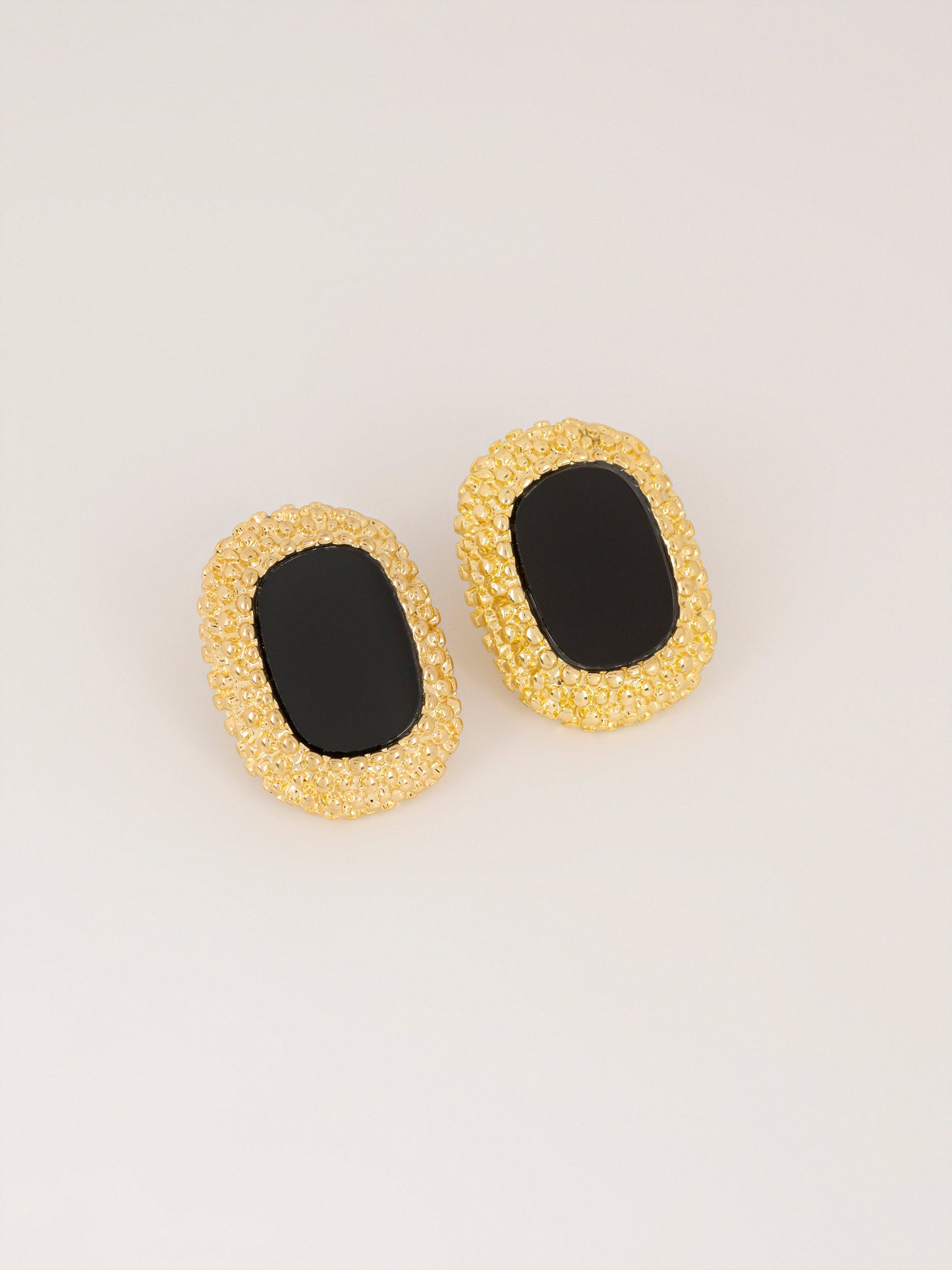 Oval Stone Earrings
