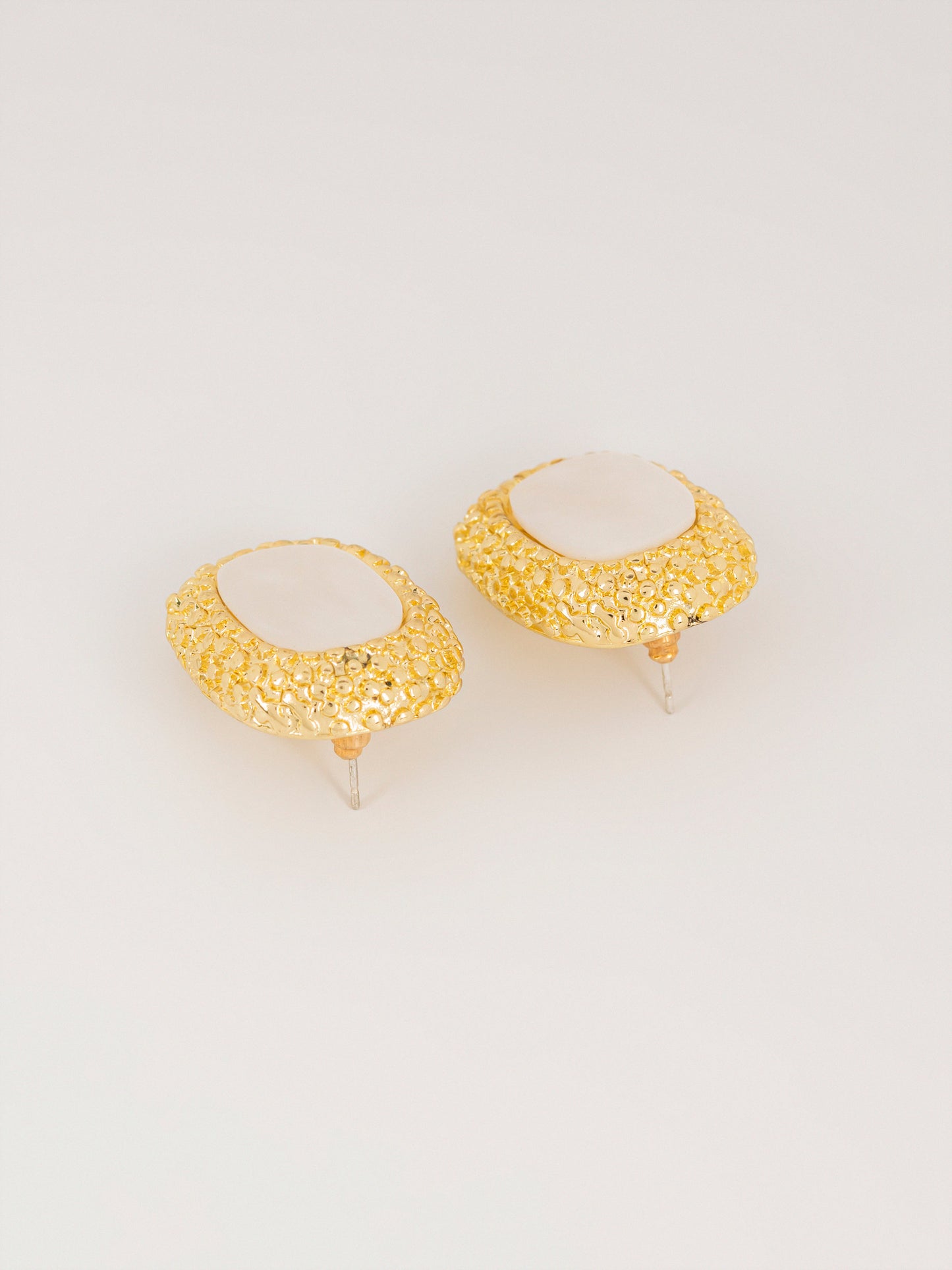 Oval Stone Earrings
