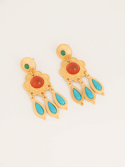 Floral Dangle Earrings