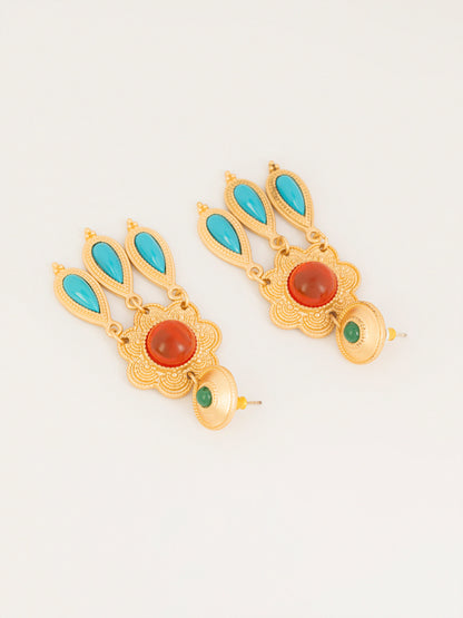 Floral Dangle Earrings