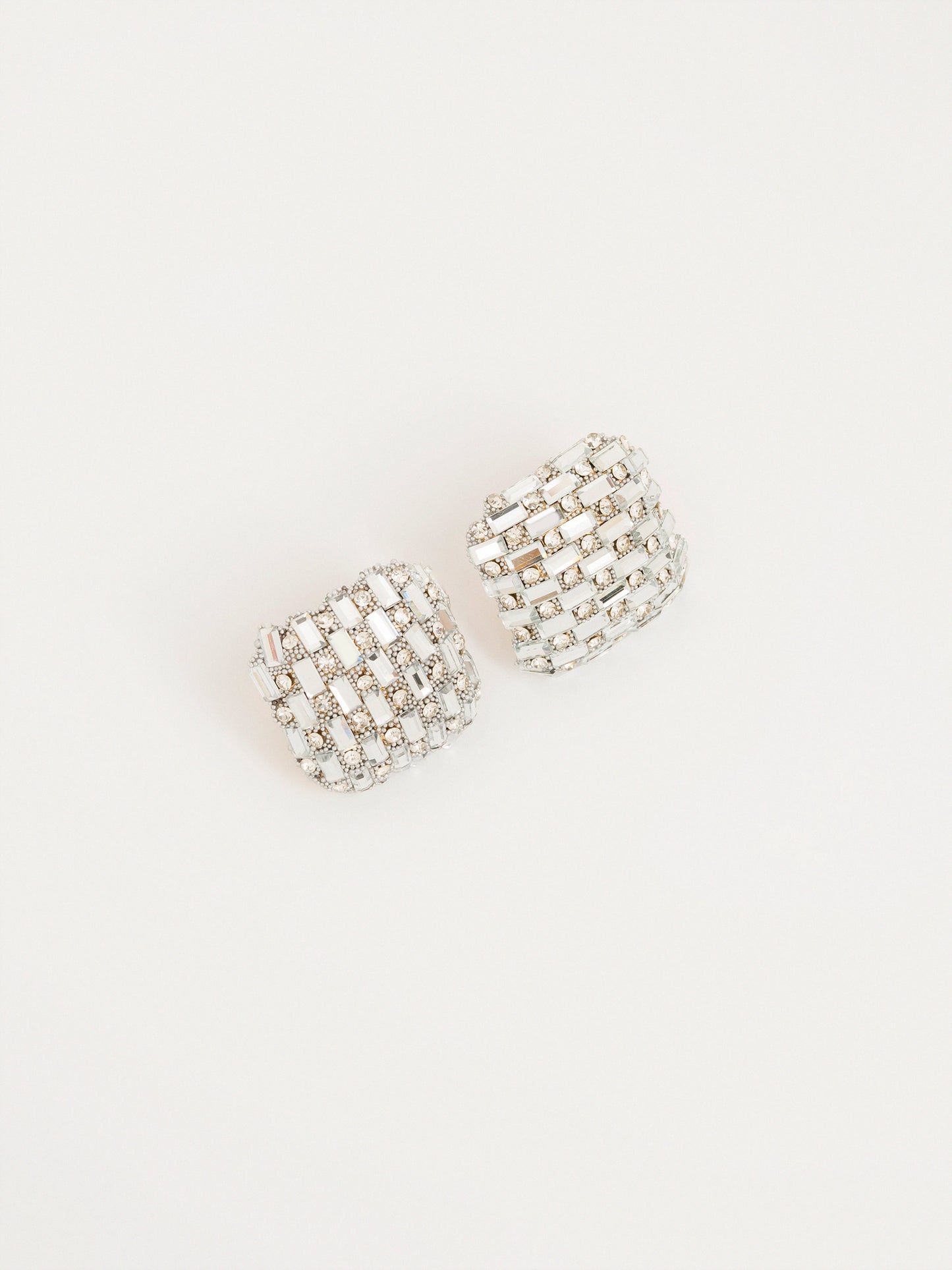 Embellished Squre Stud Earrings