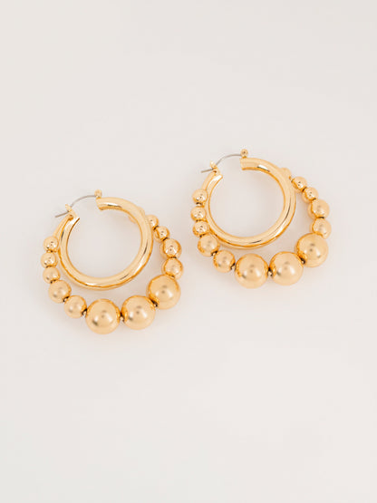 Beaded Hoop Earrings
