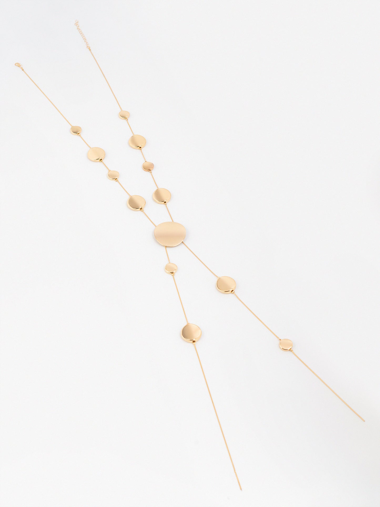 Geometric Disc Necklace
