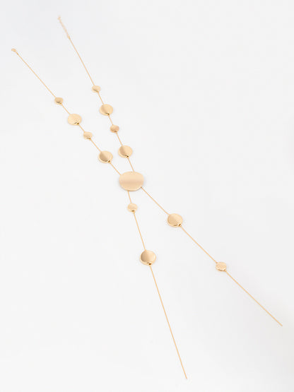 Geometric Disc Necklace
