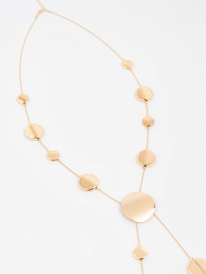 Geometric Disc Necklace