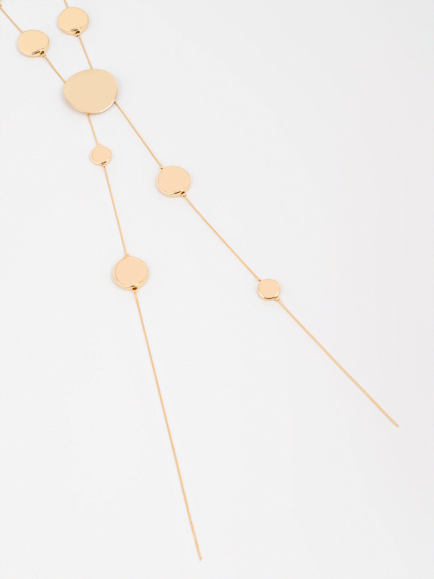 Geometric Disc Necklace