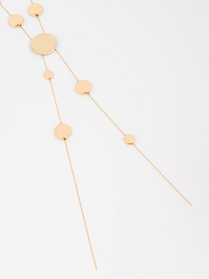 Geometric Disc Necklace