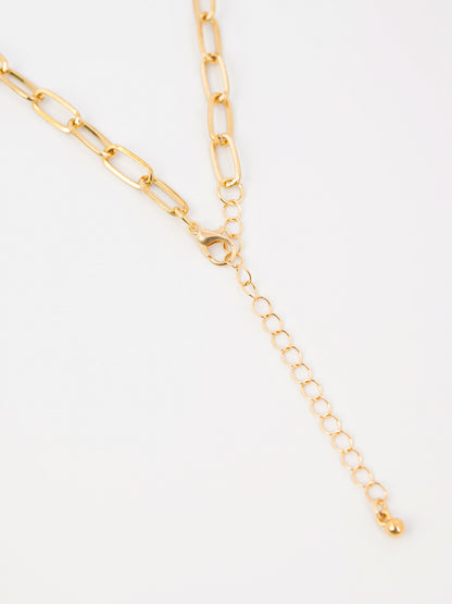 Geometric Circle Necklace