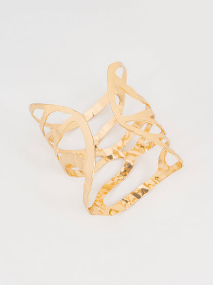 Wavy Cage Cuff Bracelet