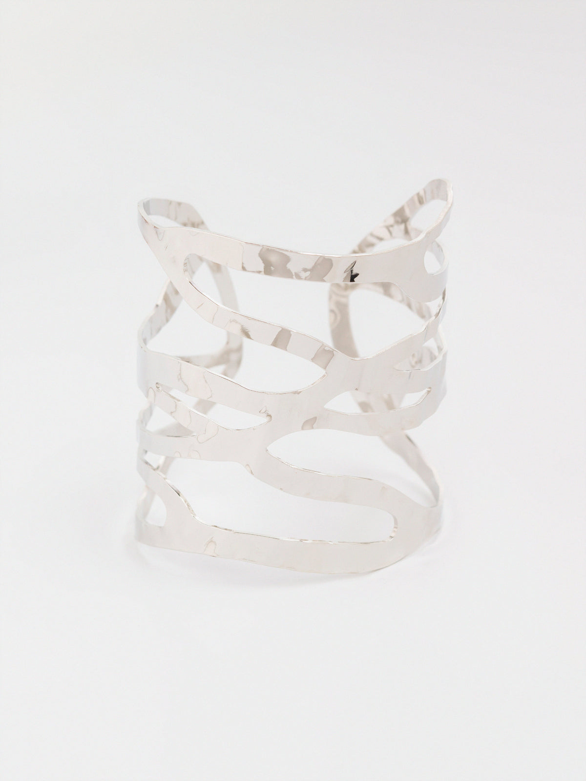 Wavy Cage Cuff Bracelet