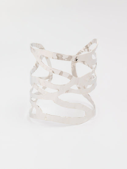 Wavy Cage Cuff Bracelet