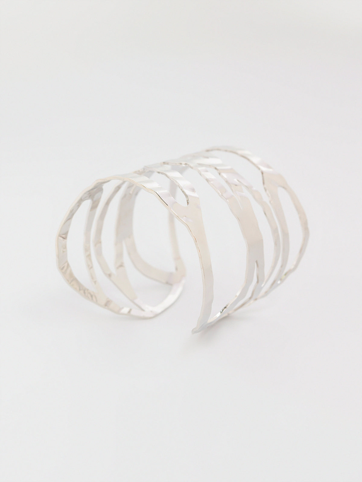 Wavy Cage Cuff Bracelet