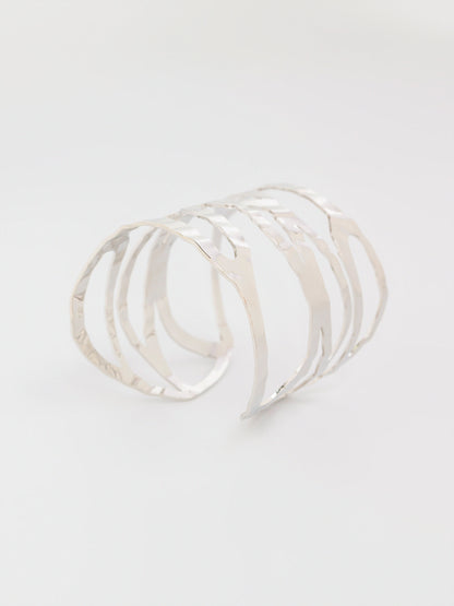Wavy Cage Cuff Bracelet