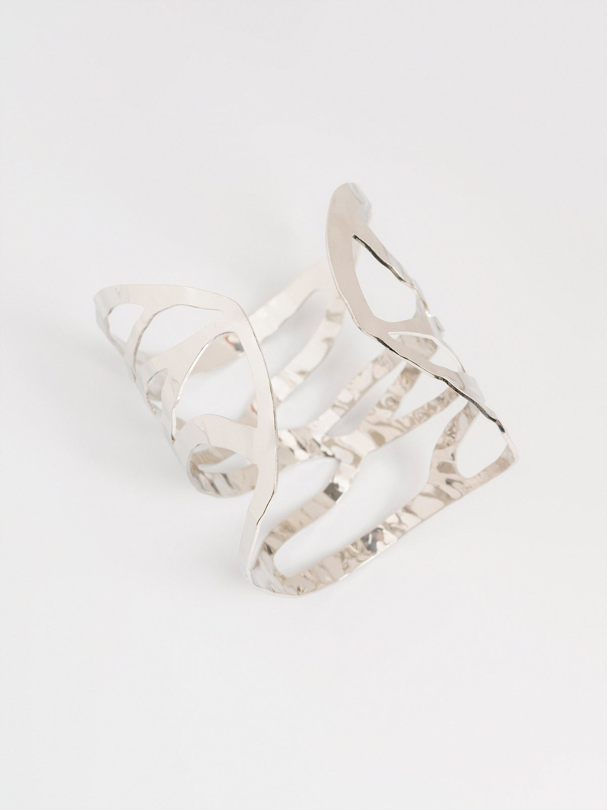 Wavy Cage Cuff Bracelet