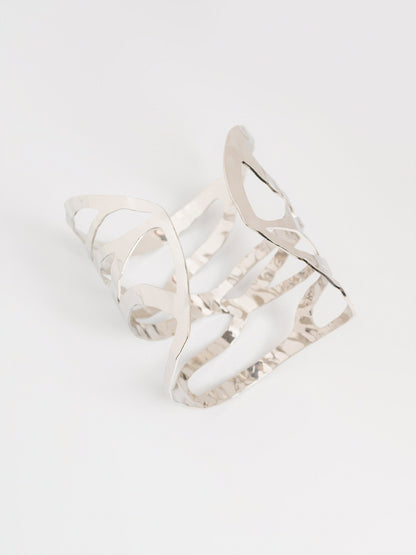 Wavy Cage Cuff Bracelet