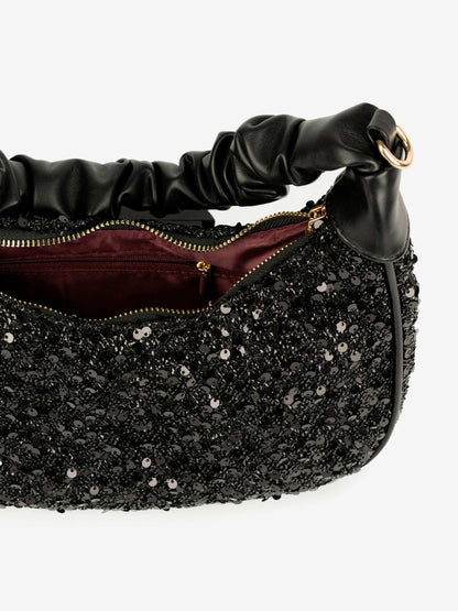 Sequin Hobo Handbag