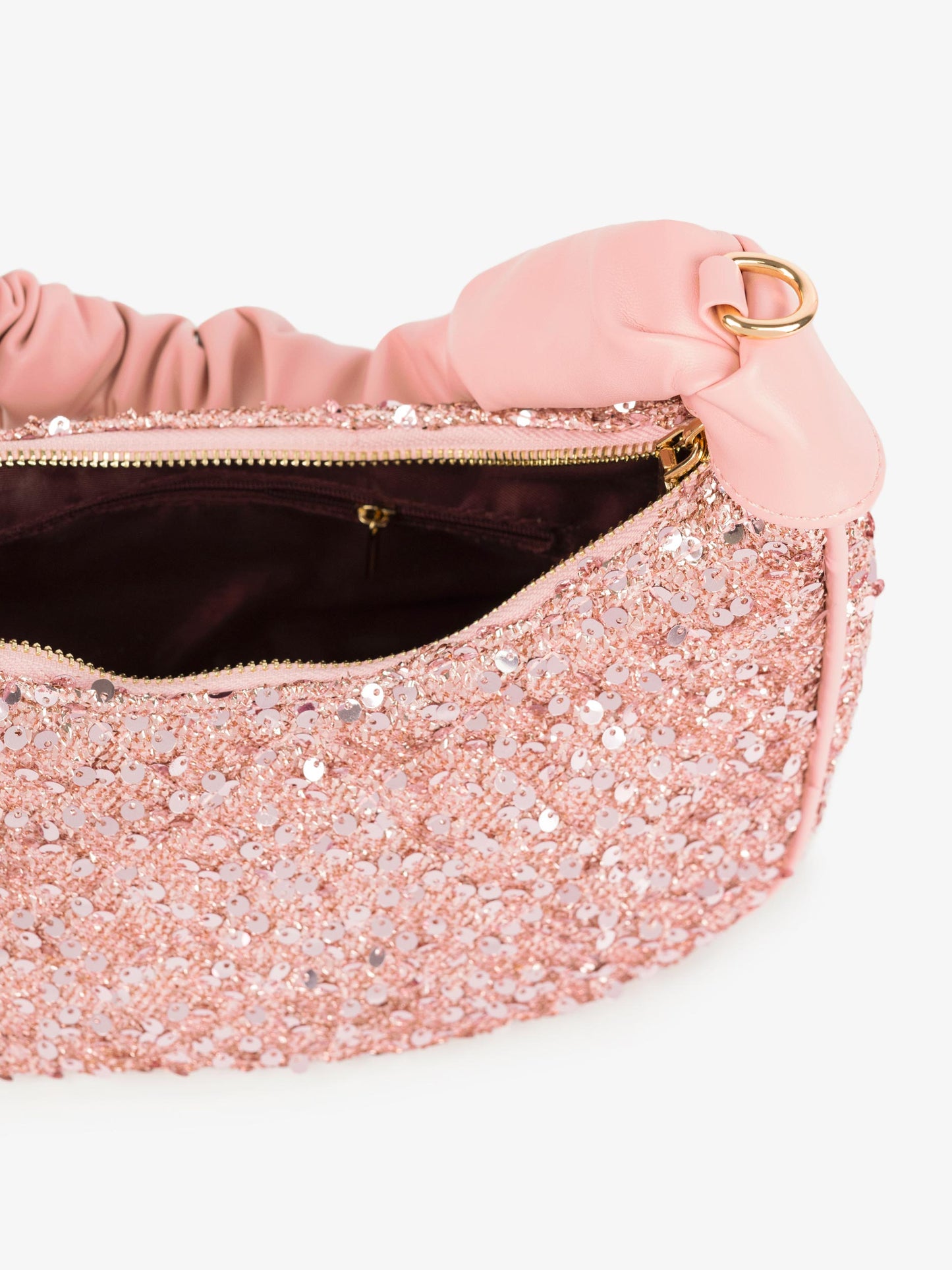 Sequin Hobo Handbag