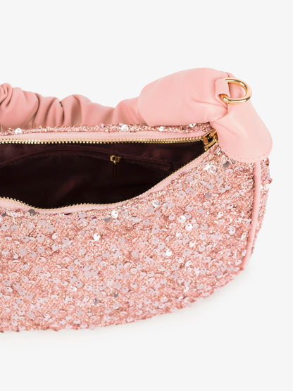 Sequin Hobo Handbag