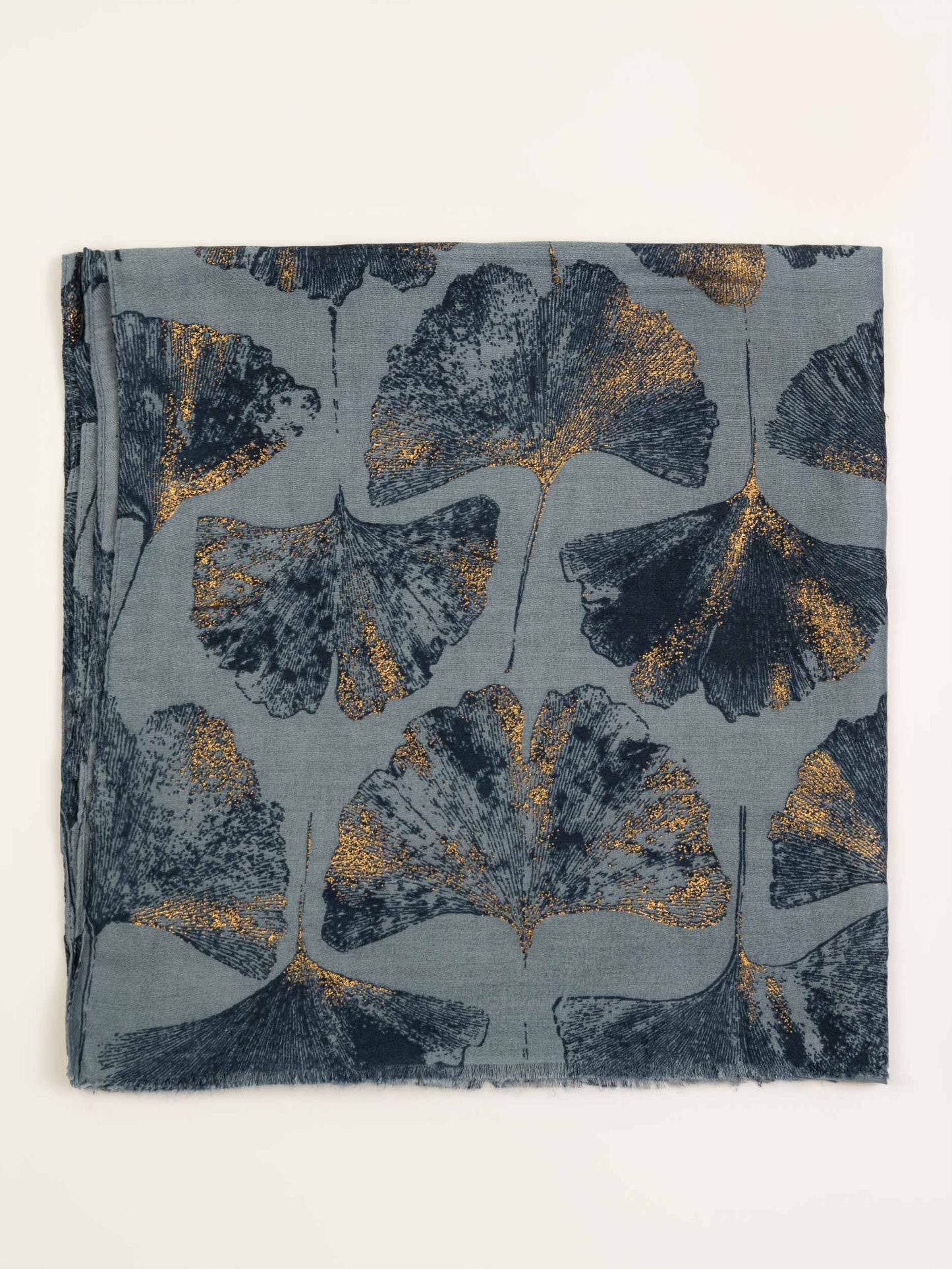 Ginkgo leaf print Scarf