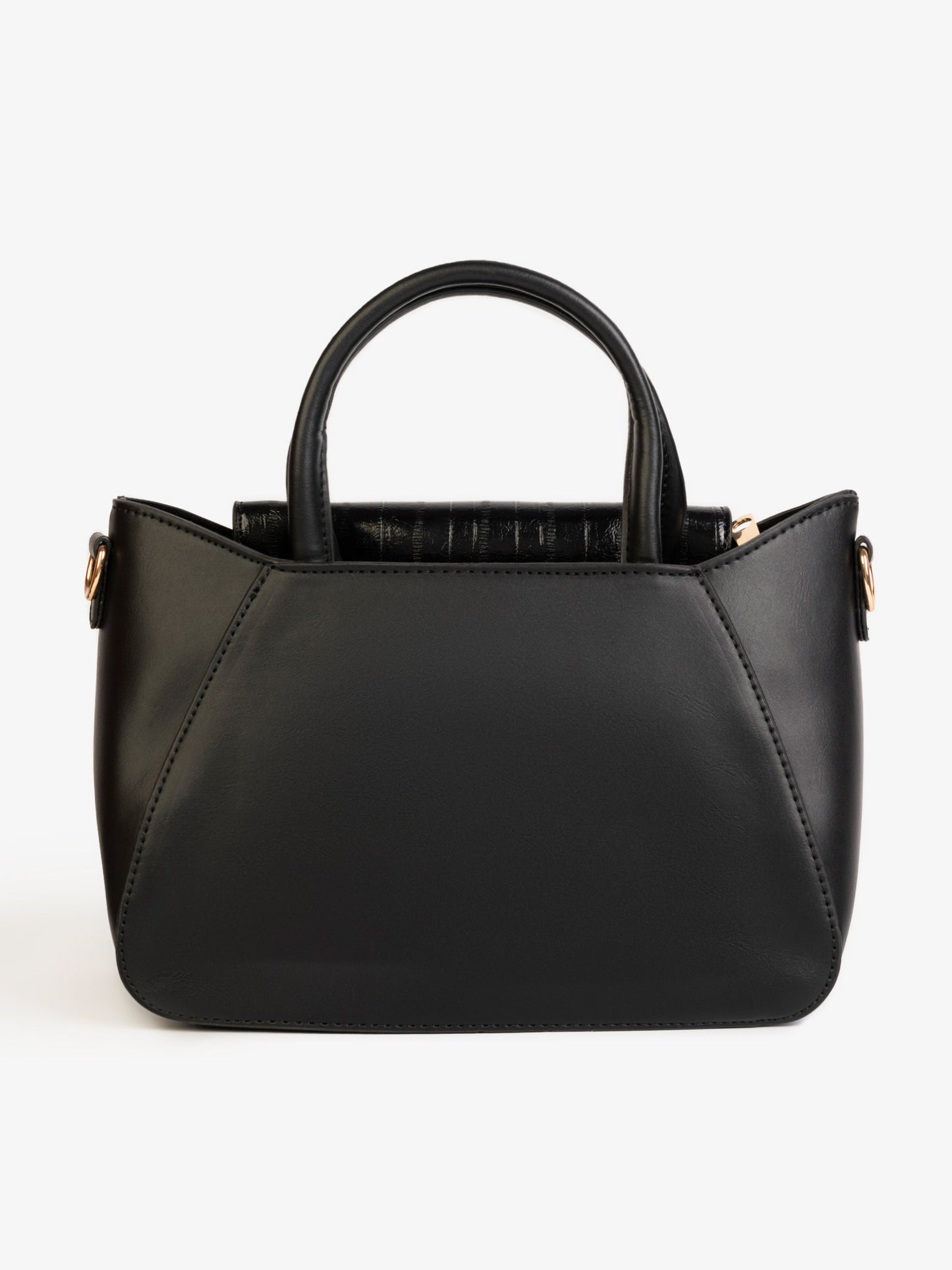 Textured Flap Handbag