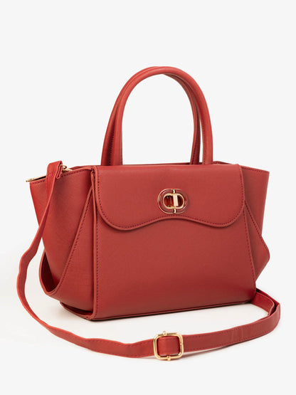 Structured Flap Handbag