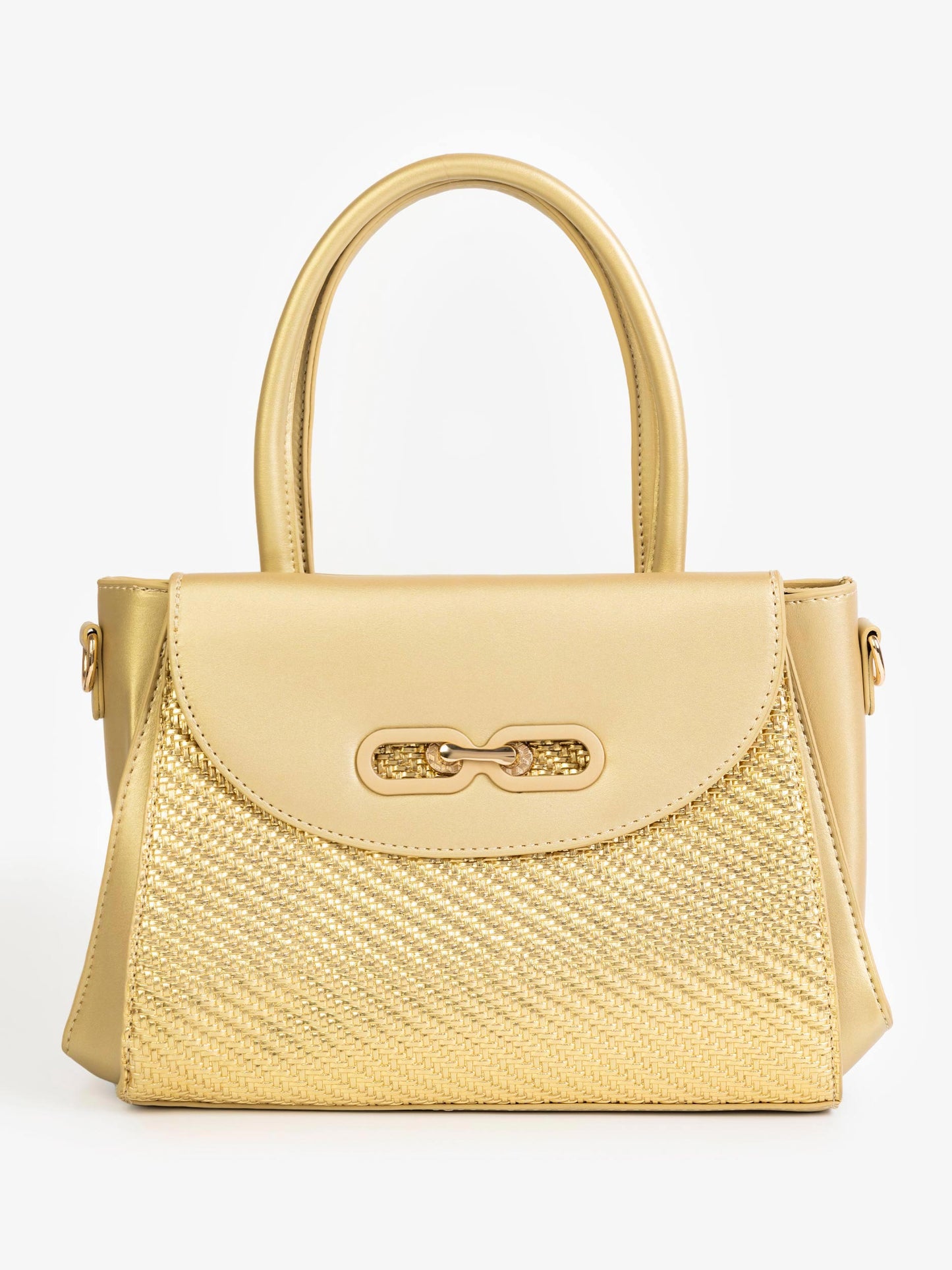 Textured Panel Handbag