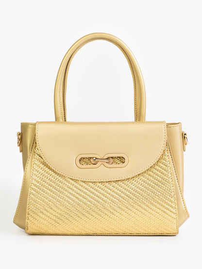 Textured Panel Handbag
