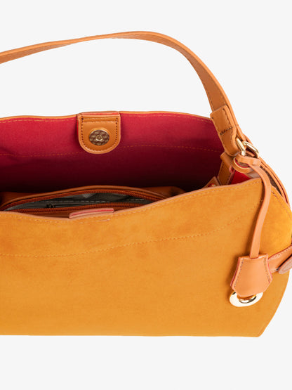 Suede Handbag