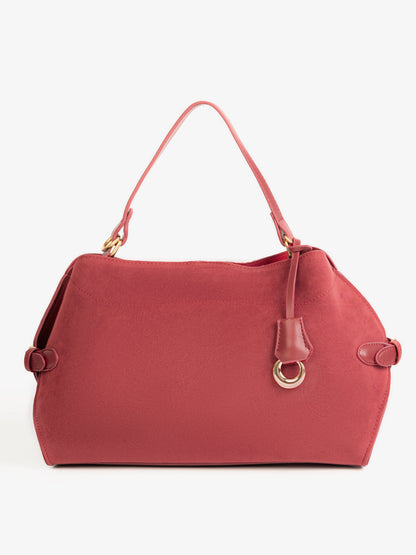 Suede Handbag