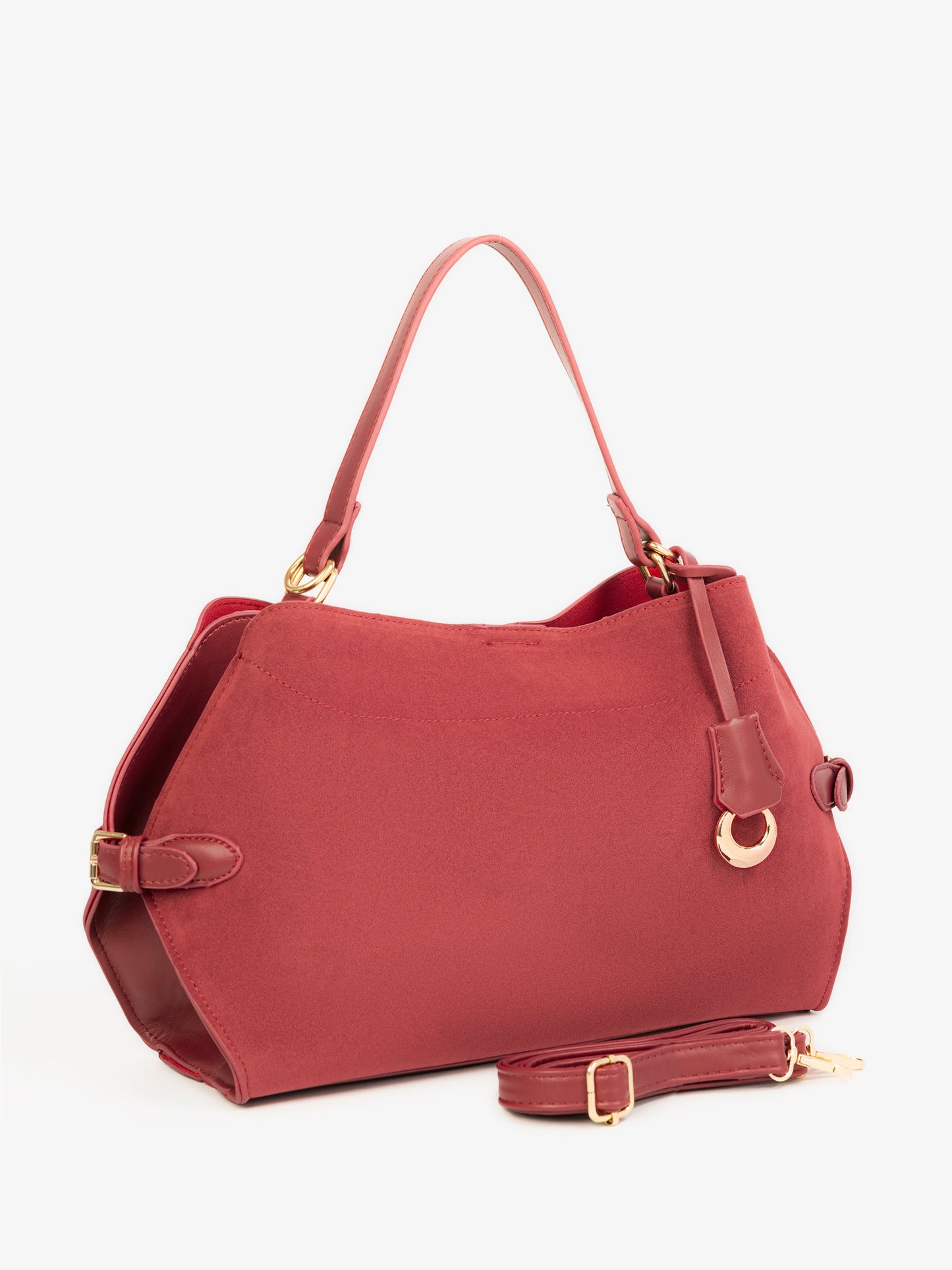 Suede Handbag