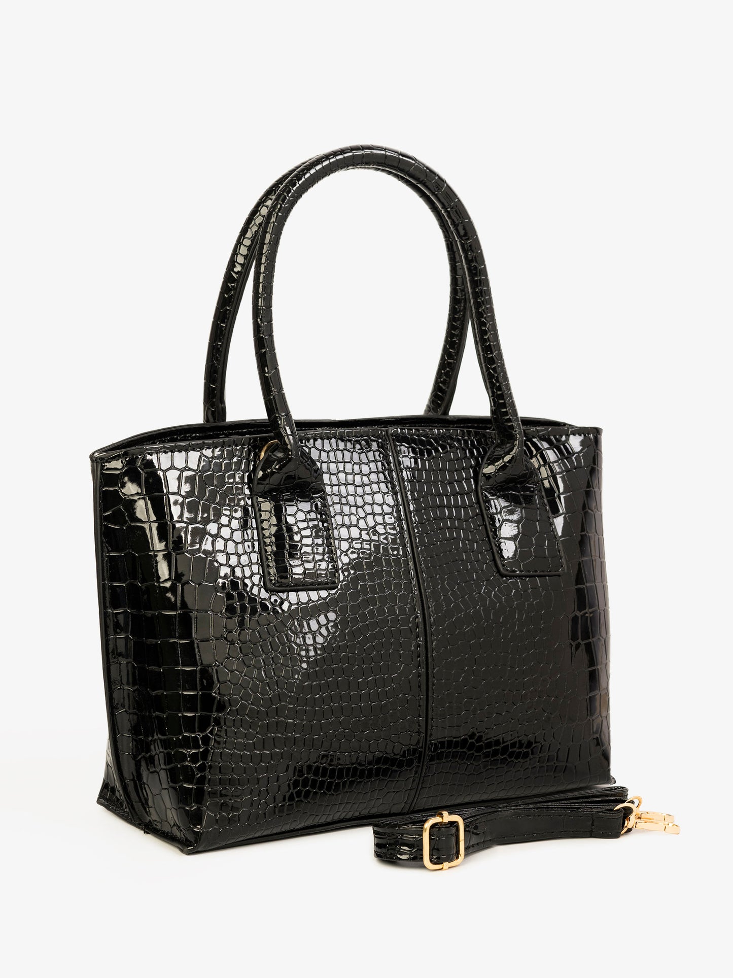 Croco Textured Handbag