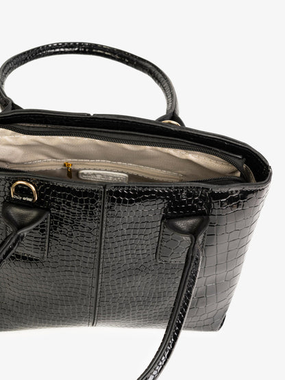 Croco Textured Handbag