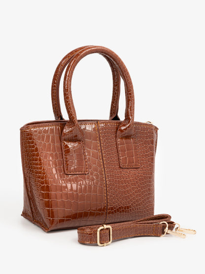 Croco Textured Handbag