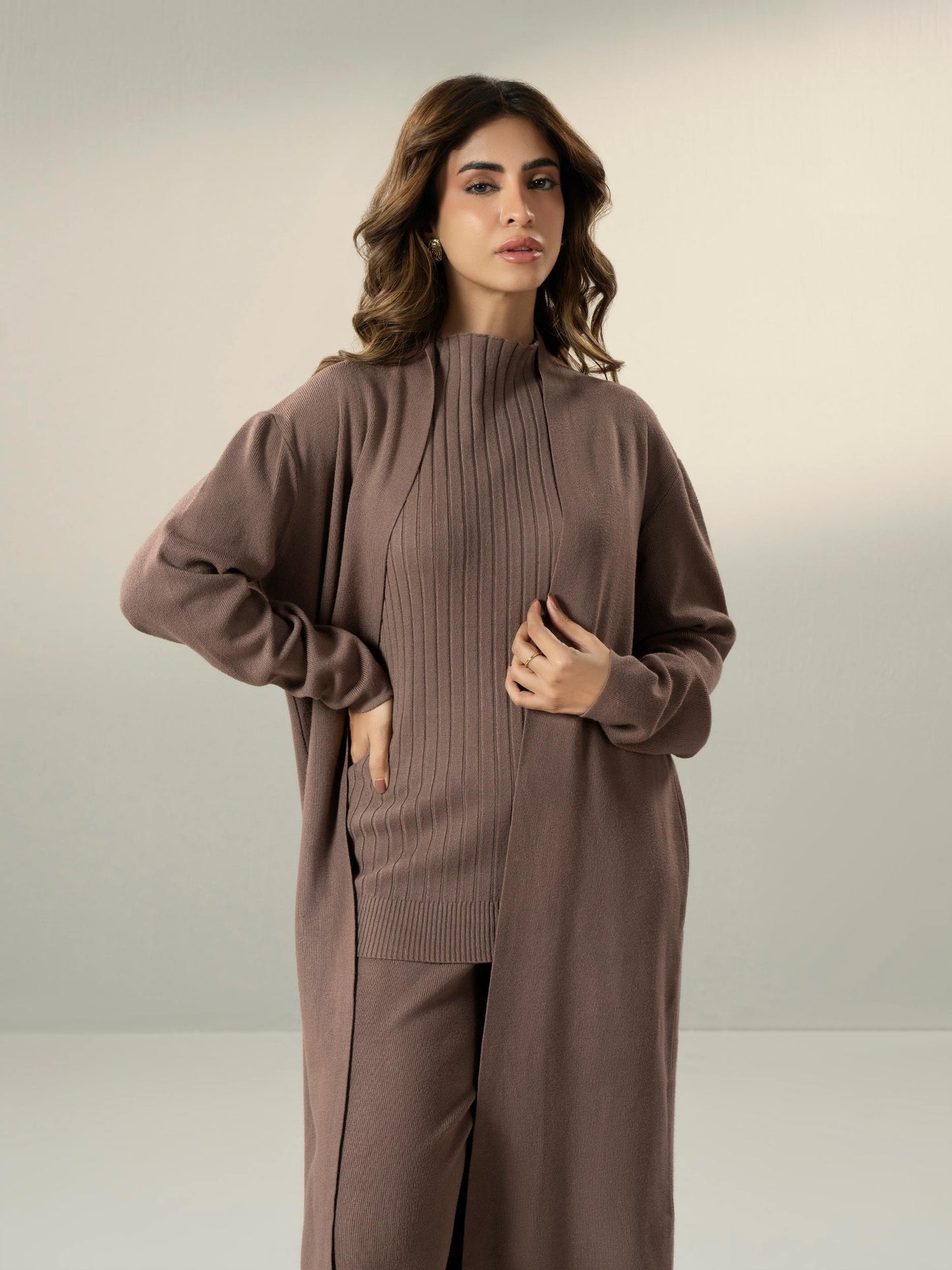 Knitted Cardigan Co-ord Set