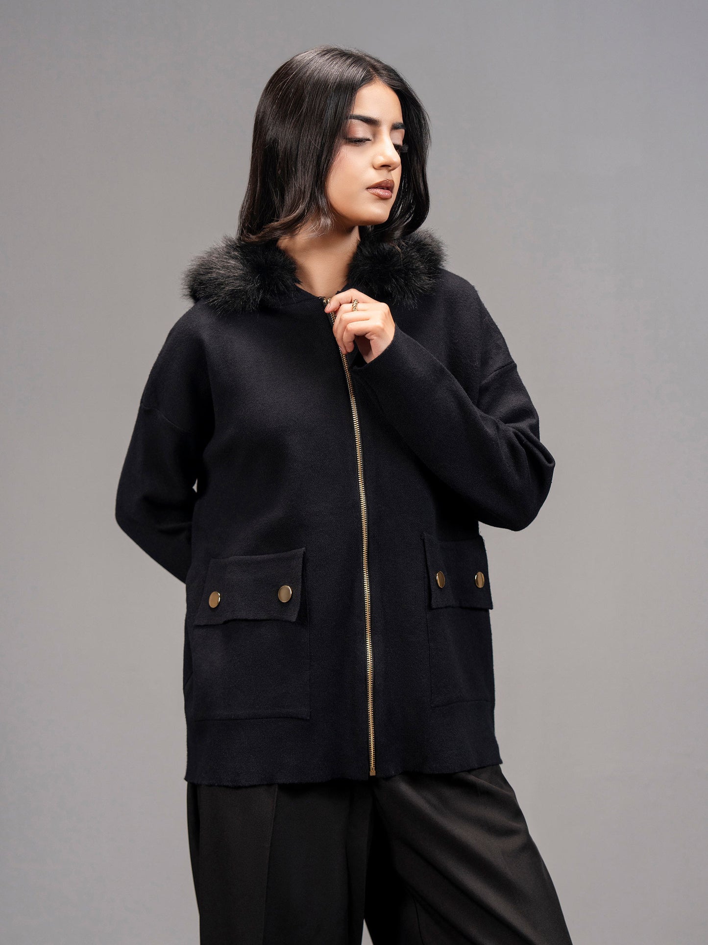 Hooded Cardigan