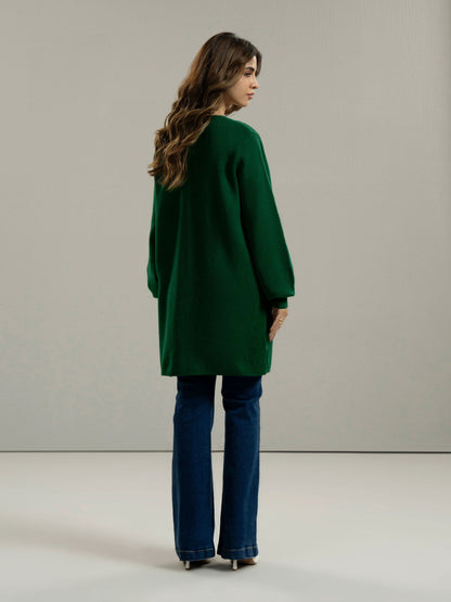 Woolen Cardigan-Embellished