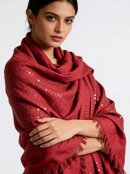Sequin Viscose Scarves