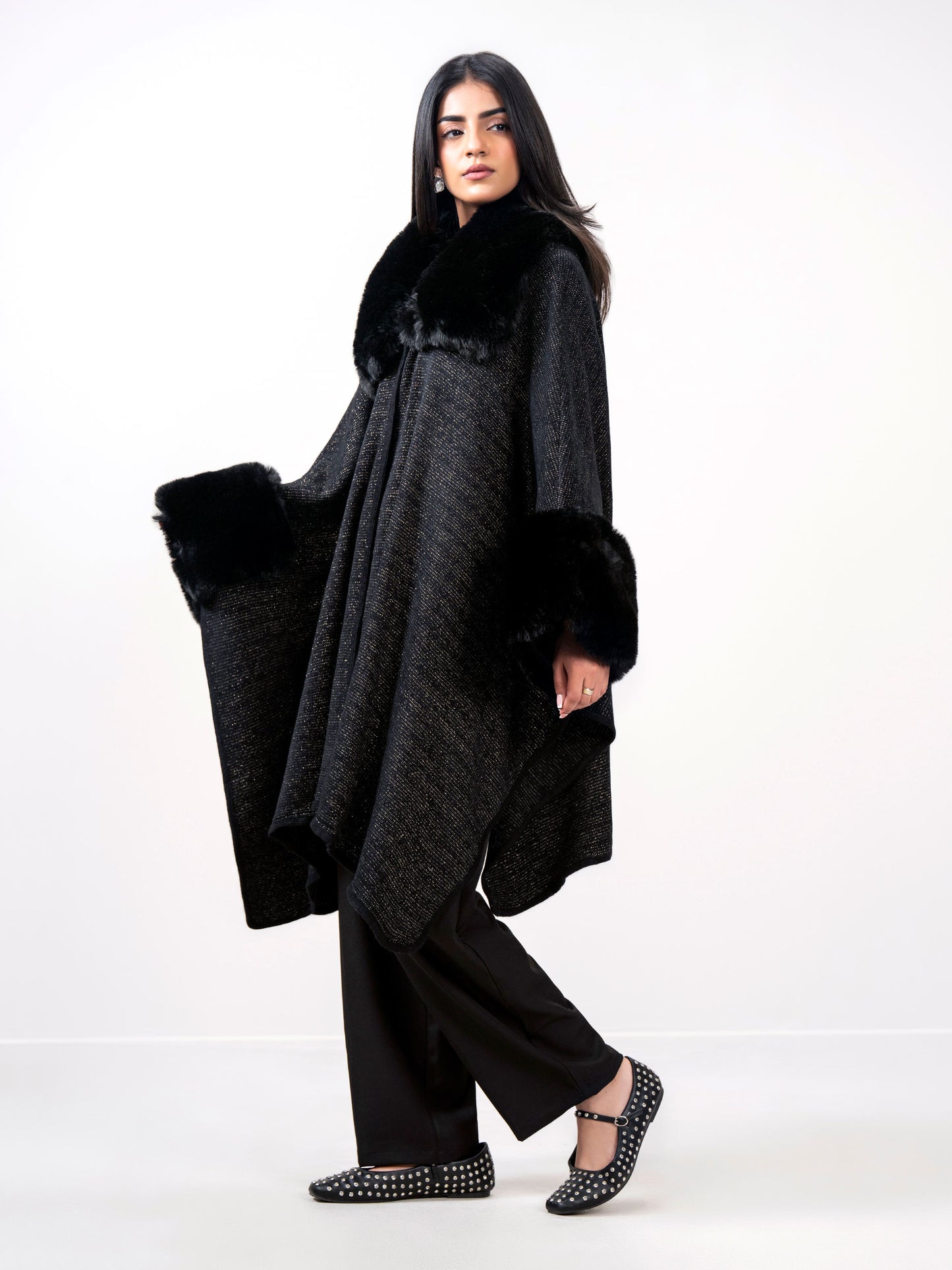 Woolen Blend Cape