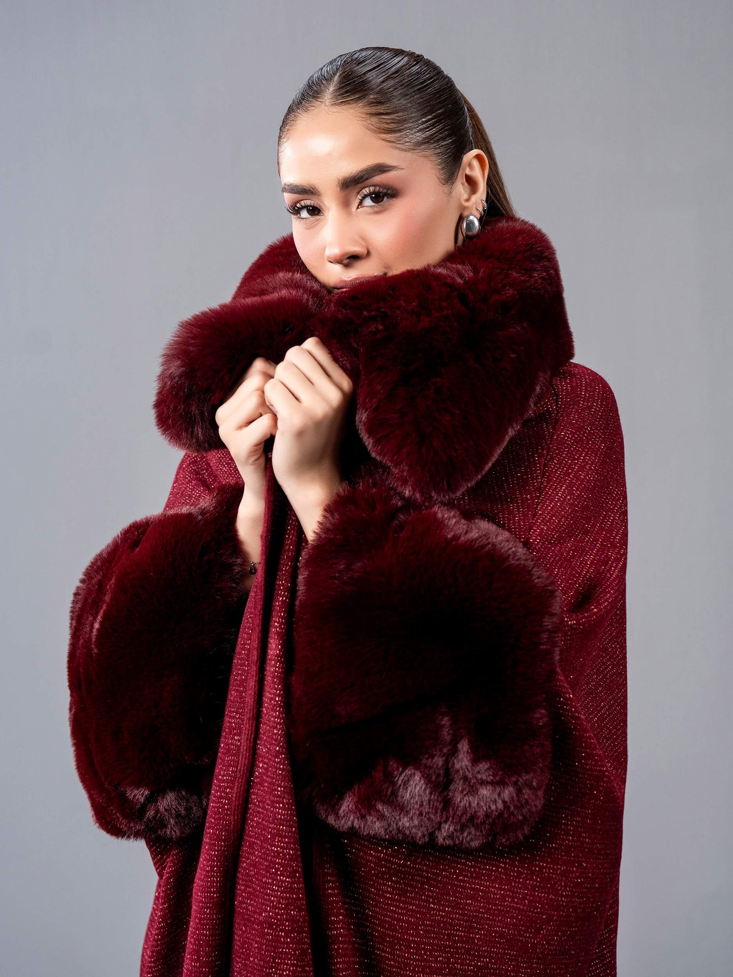 Woolen Blend Cape