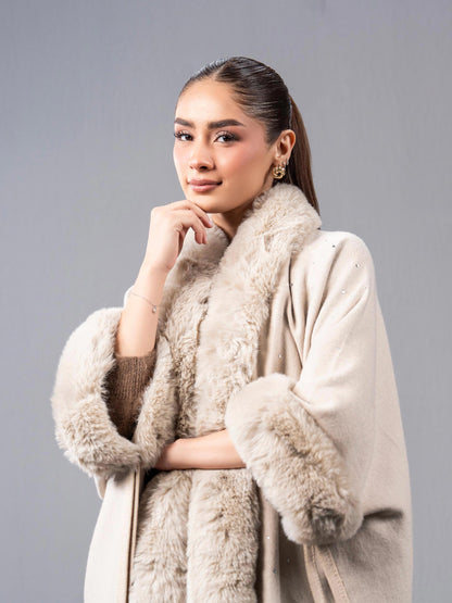 Woolen Fur Cape