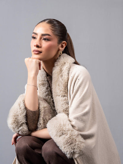 Woolen Fur Cape