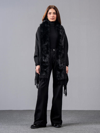 Woolen Fur Cape